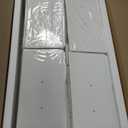 WLIVE White Dresser for Bedroom, Dresser TV Stand for 65, 70, 75 inch TV with Led Lights & Charging Station, Fabric Chest of Drawers with Open Shelves, 12 Drawer Dressers for Closet, Living Room