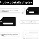 4 Pack Initial Luggage Tag for Suitcase, Colored Letter Silicone Bag Tags Identifiers Privacy Cover ID Label with Durable Steel Loop for Women Men Kids Girls Travel, Letter D