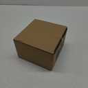 4 Pack Square Nesting Gift Boxes with Lids for Presents, Assorted Sizes, Stacking Decorative Goodie Box for Holiday, Wedding, Birthday, Party Favors (Brown)