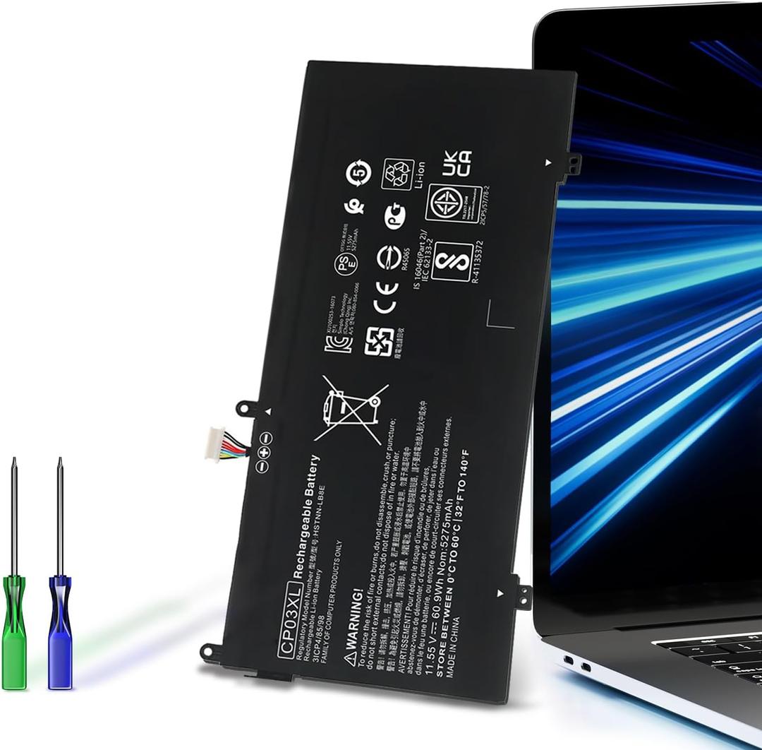 CP03XL 929066-421 929072-855 HSTNN-LB8E Battery Replacement for HP Spectre X360 13-ae000 13-ae0xx 13-ae006no 13-ae001ng 13-ae027TU 13-ae013dx Laptop Battery CP03060XL