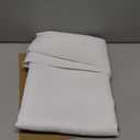 DONREN Half Blackout Curtain Panels for Small Window, Home Decoration Easy-Care Rod Pocket Draperies & Drapes, Window Covering for Kitchen (2 Panels, 42 by 54 inch Length, Snow White)