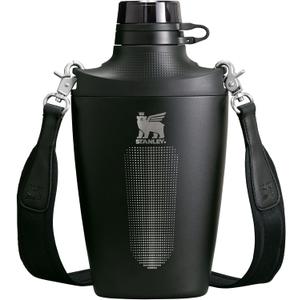 Stanley Cross Bottle 23 oz | Travel Water Bottle with Jacquard Strap | Leakproof Tritan Lid with Removable Straw | Insulated Stainless Steel | BPA-Free | Black