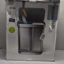 Simplehuman 58 Liter/15.3 Gallon Step Can Liner Pocket, Brushed Stainless Steel Dual Compartment Recycler