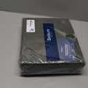 Bedsure 100% Washed Cotton Duvet Cover Queen Size - Olive Green Minimalist Cotton Duvet Cover Linen Like for All Seasons - GentleSoft Plain Simple Bedding (Olive Green, Queen, 90"x90")