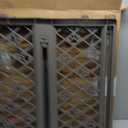 MYPET North States Paws Portable Pet Gate: 26-40" Wide. Pressure Mount. No Tools Needed. Made in USA, 23" Tall, Expandable, Durable Dog Gates for Doorways, Fieldstone Gray