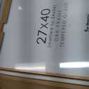 27x40 Picture Frame, 27 x 40 Poster Frame - Solid Oak Wood, 27 by 40 Frame with Tempered Glass, 27"x40" Wood Frame with Mat for 24"x36", Minimalist 27x40 Frames for Wall, Natural Oak Color, 1 Pack (Oak, Round Corner)