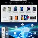 4 in 1 Retractable Wall Charger with Dual Cables,40W Retractable Phone Charger Wall Plug with Dual USB Ports,20W USB C Chargers Block Fast Charging for iPhone 17 16 15 14 13,LG, Galaxy S24 23,Pixel