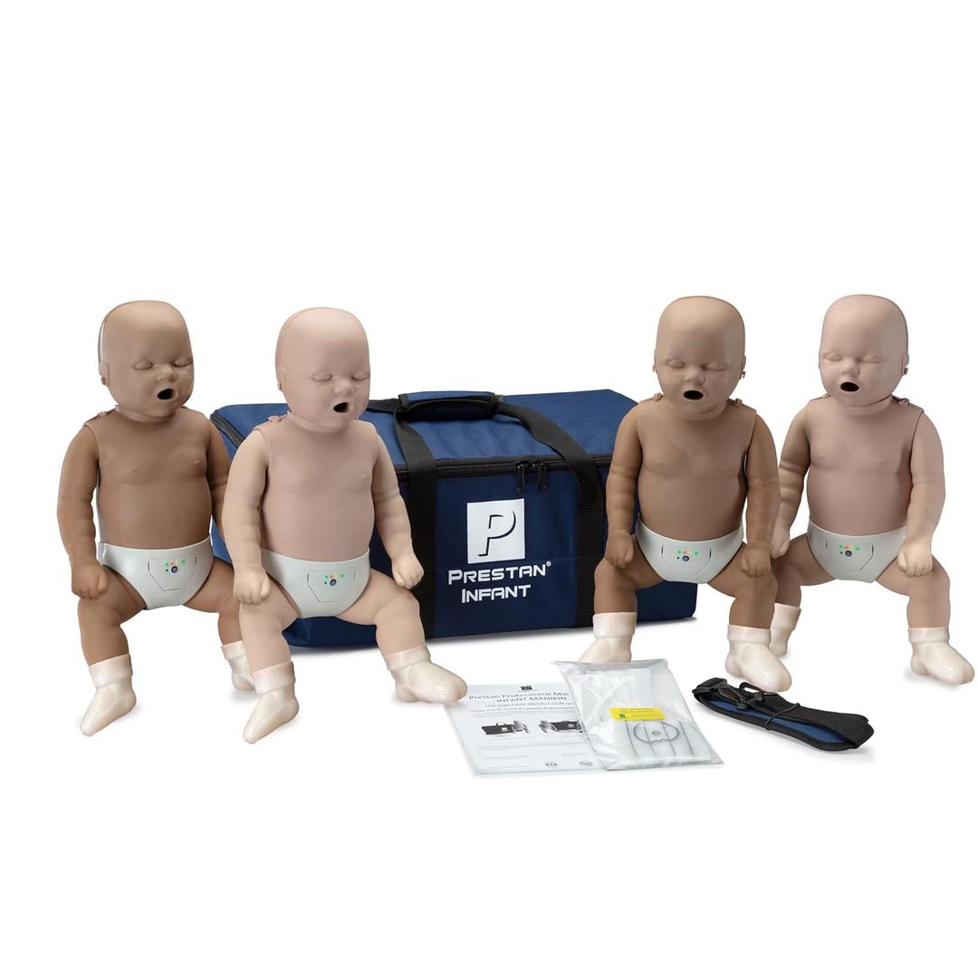 PRESTAN CPR Training Manikin, 4 Infant, Diversity Tone
Develop pediatric response skills with responsive infant CPR rate guidance for healthcare education