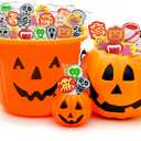 Fruidles 20-Count Halloween Tattoo Lollipop Suckers Candy, Variety Pack, Goody Party Bag Fillers, Individually Wrapped (EXP 02/28/27)