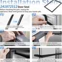 For Frigidaire Door Gasket 241872512 Refrigerator Door Seal Gasket Replacement Replace 1379488 240390704 240514612 240542112 240542124 5304439526 for Electrolux Crosley Kenmore Kelvinator Westinghouse