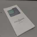 AIGOMARA Slim Frameless for iPhone 15 Pro Max Case with Screen Protector, Luxury Opalescent Pearl Minimalist Borderless Phone Case for Women Girls, Ultra-Thin Hard Shockproof Case Cover, Purple