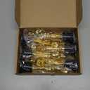 WINKIO Gold Award Trophies，6” Gold Award Statues, Pack of 6 Mini Trophies, Plastic Trophy Award for Competition,Events, Sports, Party Decorations,Award Ceremony and Appreciation Gift