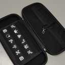 CHIKIXSON Carrying Case for Nintendo Switch 2 (2025), Hard Shell Travel Bag with 10 Game Card Slots, Portable,Theme Zipper, Black (Zelda)