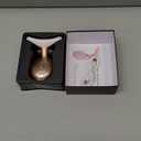 ELISHINE 7 Color Face and Neck Massager Light Therapy, Red Light Based Facial Massager for Skin Care, Firming, Smoothing (Rose Golden)