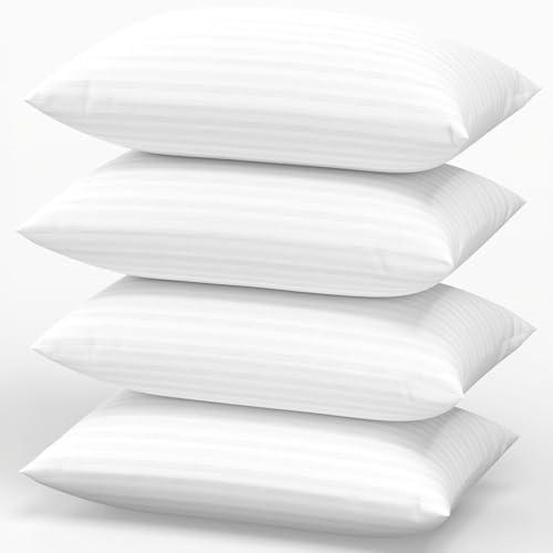 Favocama Pillows Standard Size Set of 4 Hotel Collection Bed Pillow for Sleeping Pillows 4 Pack for Back, Stomach or Side Sleepers Soft and Supportive Washable Pillows for Bedroom