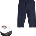 Adult Incontinence Pants,Patient Care Underwear,Adjustable Incontinence Trousers,Adult Diaper Pants,Reusable Adaptive Apparel for Adult Patients,Seniors and Women (Cropped,Blue,M)