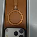 For iPhone 17 Pro Max Leather Case with Stand, Anti-Slip Grip Ring, Fits for MagSafe (Brown, IP17 Pro Max-6.9inch)