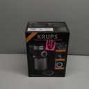 KRUPS Precision Burr Coffee Grinder: 12 Settings, 8 oz Capacity for Drip, French Press, Espresso, Pour Over, Cold Brew - Stainless Steel, 110W, Auto-Stop, Easy Clean - Coffee Grinders for Home Use