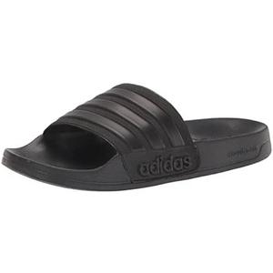 adidas Unisex Adult Adilette Shower Slip On Slides, Size 14, Black