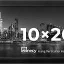 Annecy 10x20 Picture Frame Black, Panoramic Picture Frame for Wall Decoration, Classic Black Minimalist Style Suitable for Decorating Houses, Offices, Hotels1 Pack