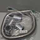 BLACKHORSE-RACING 48" Stainless Steel Radiator Flexible Coolant Water Hose Kit With Caps Universal (Silver)