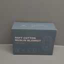 Cosy Family 4 Layer Muslin Bed Blanket - Breathable and Lightweight Gauze Boho Blanket for Spring, Soft 100% Cotton Muslin Blanket, Brown, 55x80 Inches