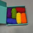 FREEBLOSS DIY Rainbow Canvas Bookmark Kit - 8 Set Plastic Mesh Canvas Sheets Cross Stitch Sheets for Crafts Reading Gifts