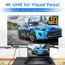 4K Displayport to HDMI Cable 6 Feet 2-Pack, Display Port (DP) to HDMI Adapter Male to Male Cord Converter for PC to HDTV, Monitor, Projector