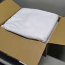 Fitable Faux Linen White Tablecloths for Rectangle Tables - 90 x 156 Inch - 6 Pack Fabric Textured Washable Table Clothes Floor Lenghth Table Covers for Wedding, Party, Banquet, Birthday