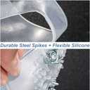 Ice Cleats for Shoes and Boots,10-Spike Stainless Steel Ice Grips,Boot Cleats for Snow and Ice,and for Winter Outdoor Use