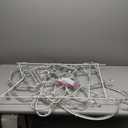 5 ft Animated Light up Santa Claus Sleigh Outdoor Christmas Decoration, 400 LED Multicolor Display with Waving Santa, Waterproof PVC and Metal Frame Yard Lawn Xmas Holiday Decor