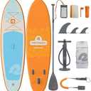 Retrospec Weekender Inflatable Paddle Board 10'6" Stand Up Paddle Board SUP | 10'6"x32"x6", SUP, Paddle Board Accessories, Inflatable Paddle Boards for Adults, iSUP, Puncture Resistant, Dog Friendly