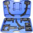 DPTOOL Camshaft Phaser Timing Chain Tool Camshaft Holding Tool Crankshaft Pulley Wrench Compatible with VW Jeep Chrysler Dodge 3.6L Pentastar Engine Replace 10200A 10202 10369 10198A 2025200090 (9PC)