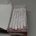 FPOO Flameless Christmas Tree Candles, 12 pcs LED Candle for Christmas Tree with Waterdrop Ornaments and Hooks, Battery Operated Candlestick with Remote, for Xmas Gift Home Decor Wedding (waterdrop-warm white light)