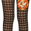 Fleece Lined Tights Sheer Women - Fake Translucent Warm Pantyhose Leggings Sheer Thick Tights for Winter (XXL)