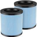 MJ002H Replacement Filter Compatible with POMORON MJ002H Air Purifiers, H13 True Hepa Filter, Activated Carbon, High Performance 4-Layer Filter, Compared Part #MJ002H-RF, 2 Pack
