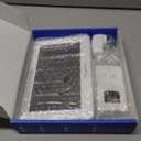 Newentor Weather Station Wireless Indoor Outdoor Thermometer, Color Display Digital Weather Thermometer with Atomic Clock, Barometric Pressure, Forecast Station with Adjustable Backlight, White (Off-White with 1 Sensor)