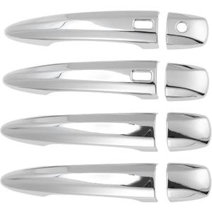 Motoforti Door Handle Cover Protector for Nissan Altima 2019-2024, for Nissan Sentra 2020-2024, for Nissan Qashqai 2023-2025 Exterior Door Handle Cover with Smart Keyhole Chrome