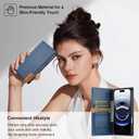 Wallet Case for iPhone 17 Pro Max 6.9", Faux Leather Phone Case with 3 Card Slots, Magnetic Wallet Compartment, RFID Blocking, Kickstand, Shockproof Protective Cover for Men Women - Blue