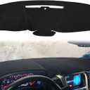 Yiz Dashboard Mat Dash Cover Custom Fit for 2015-2020 Chevy Chevrolet Tahoe Suburban/GMC Yukon Without Forward Collision Alert, Without Head Up Display (Black) J133