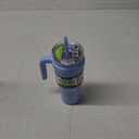 Reduce 24 oz Tumbler with Handle and Straw - Stainless Steel with Sip-It-Your-Way Lid - Keeps Drinks Cold up to 24 Hours - Sweat Proof, Dishwasher Safe, BPA Free - Glacier, Opaque Gloss