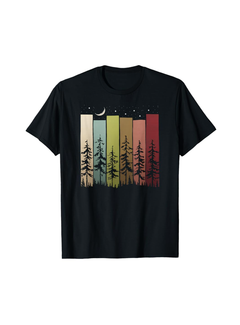 Trees Nature Mountains Adventure Outdoor Wildlife Forest T-Shirt L Size