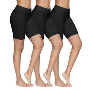 YADIFEN 3 Pack Slip Shorts for Under Dresses Seamless Anti Chafing Underwear Shaping Boyshort Smooth Panties for Women Size Extra Large 
