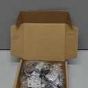 1 Inch Small Caster Wheels Set of 4, L-Bracket Casters Low Profile Side Mount Casters, Swivel Rubber Castors for Furniture, Under bed Drawer, DIY Project, Capacity Lbs: 97 Lbs (with 2 Brakes)