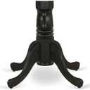 Antique Acacia Wood Dining Table Base in Wirebrushed Black by East West Furniture