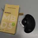 seenda Wireless Trackball Mouse, Ergonomic Bluetooth Rollerball Mouse Rechargeable, 3 Device Connection Optical Mice Adjustable DPI Thumb Control Mice Compatible for PC/Laptop/Windows/Mac - Black