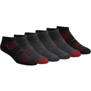 Saucony Men's Rundry Mesh Ventilating Comfort Fit Performance No-Show Socks, (Large) (6 Pairs)