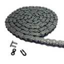 08A 40# Roller Chain - 5 Feet 40Mn Carbon Steel Material with 1 Connecting for Go Kart, Mini Bike Chain Replacement