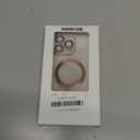 Misea Magnetic for iPhone 15 Pro Max Case with MagSafe [Never Yellowing] [Military Grade Drop Protection] Full Camera Lens Protector Plating Soft Clear Phone Case for Women Girls, Pink