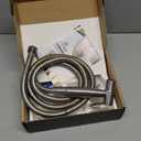 Purrfectzone Bidet Sprayer for Toilet, Handheld Sprayer Kit, Cloth Diaper Sprayer Set - Easy to Install - Stainless Steel